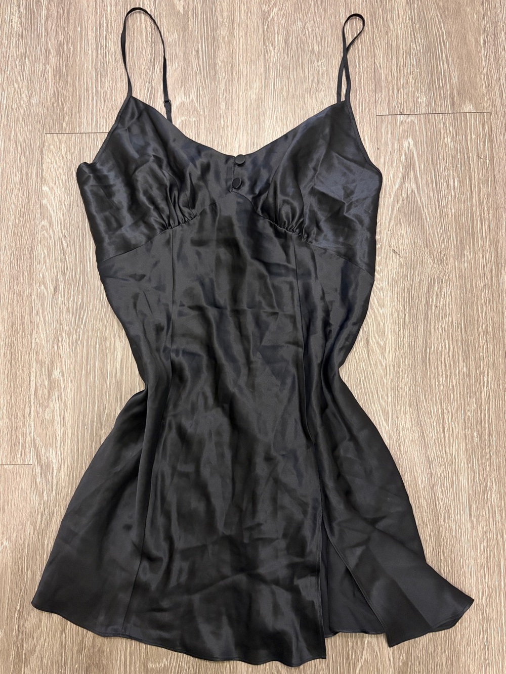 Vintage Victoria's Secret Black Silk Dress size Large